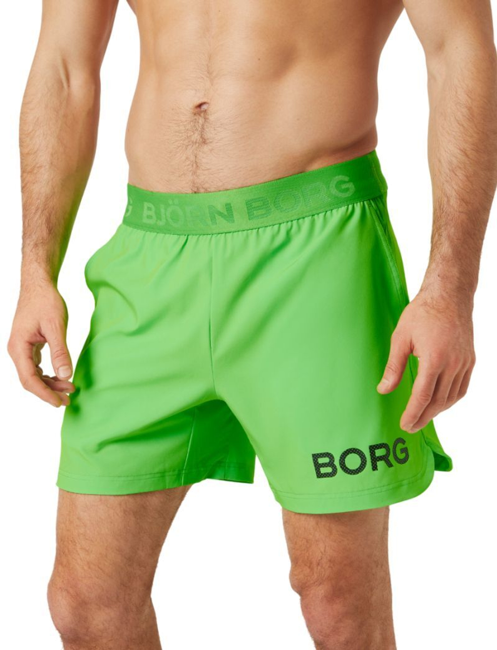 Мужские теннисные шорты Björn Borg Short - зеленый