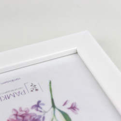 Фоторамка пластиковая 10х15 см, белый, без фактуры, арт. 1015.144274