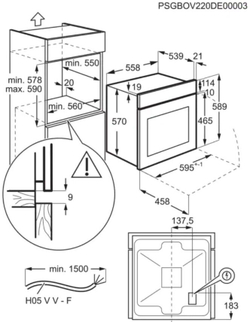 Электрический духовой шкаф Electrolux EOF3H50BX