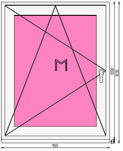 Пластиковое окно 1200 х 950 ТермА Эко + Москитная сетка