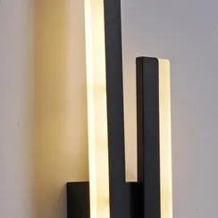 86233-9.2-001U LED2Х8W BK светильник настенный