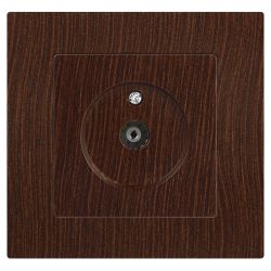 Розетка Intro Accent 6-301-10 TV одиночная, IP20, СУ, венге | Intro