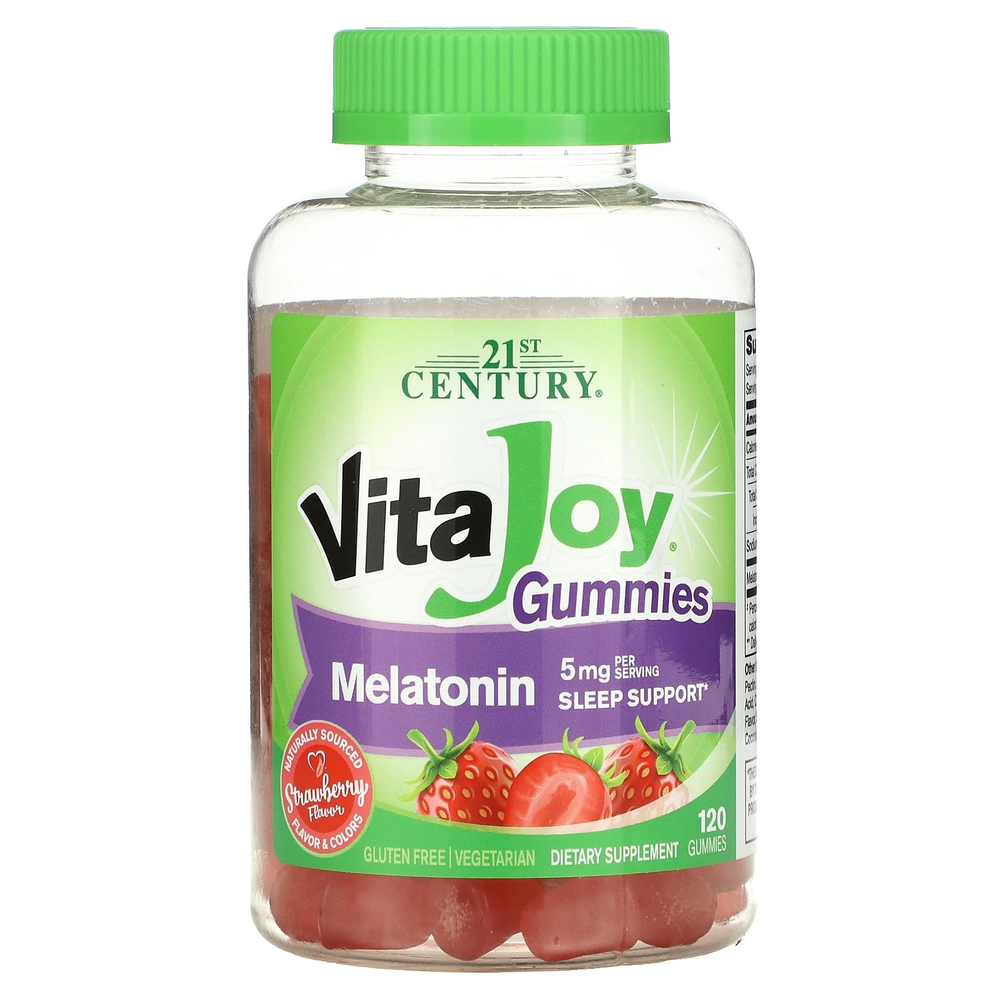 21st Century, VitaJoy®, жевательные таблетки с мелатонином, 120 жевательных таблеток (2,5 мг в 1 жевательной таблетке)