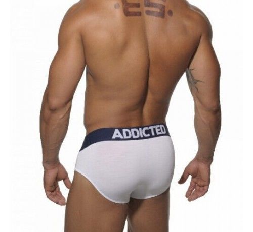 Мужские трусы брифы белые Seobean Addicted Essential Mini Brief White
