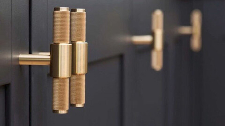 Ручка мебельная оконная Ромбы штопор без основания