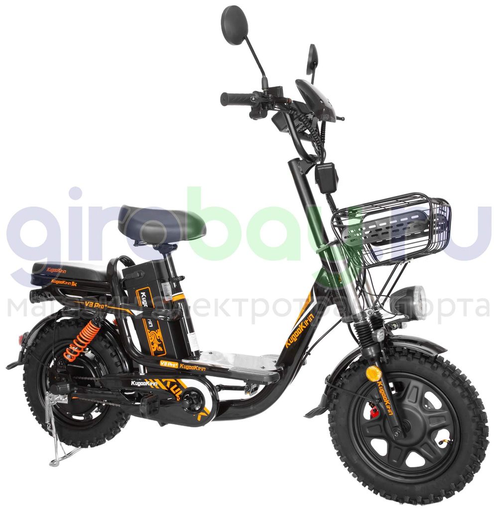 Электровелосипед Kugoo Kirin V3 PRO PLUS (60V/21Ah) внедорожная резина фото №7