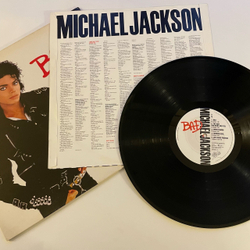 Винтажная виниловая пластинка LP Michael Jackson Bad (Англия 1987)