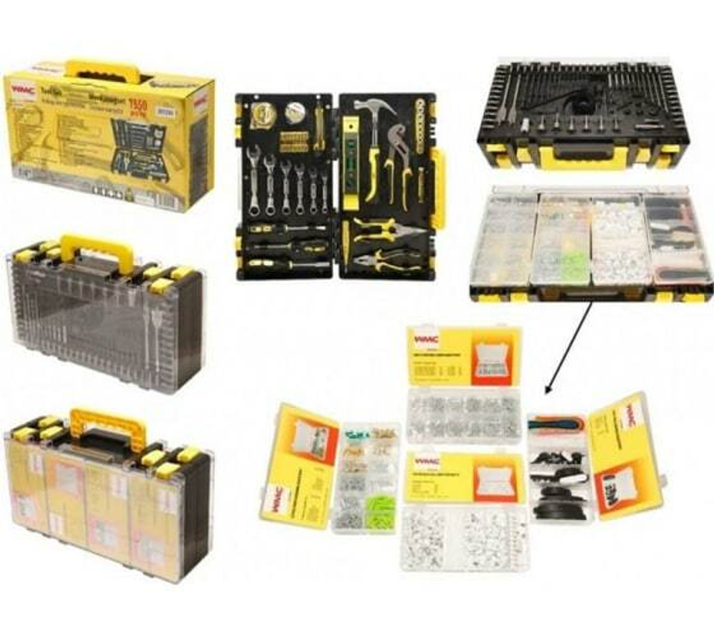 НАБОР ИНСТРУМЕНТОВ WMC TOOLS 1350ПР. 1/4" 201350