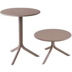 Регулируемый пластиковый стол Spritz Ø60 см, тортора