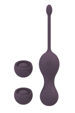 Фиолетовые виброшарики IDUNA с пультом ДУ (Цвет: фиолетовый)