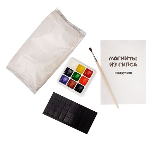 Магниты из гипса под роспись "Цветы"