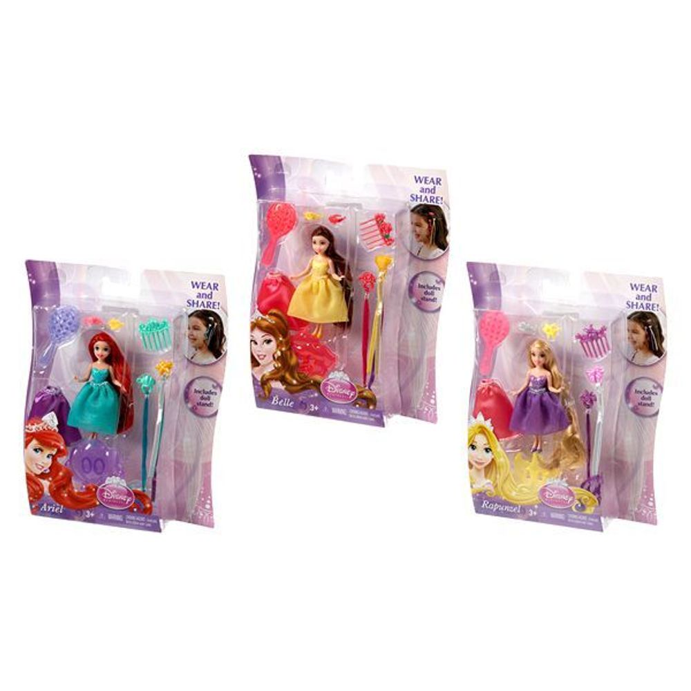 Купить Disney Princess. Набор Модные прически с мини фигуркой принцессы в ассортименте.
