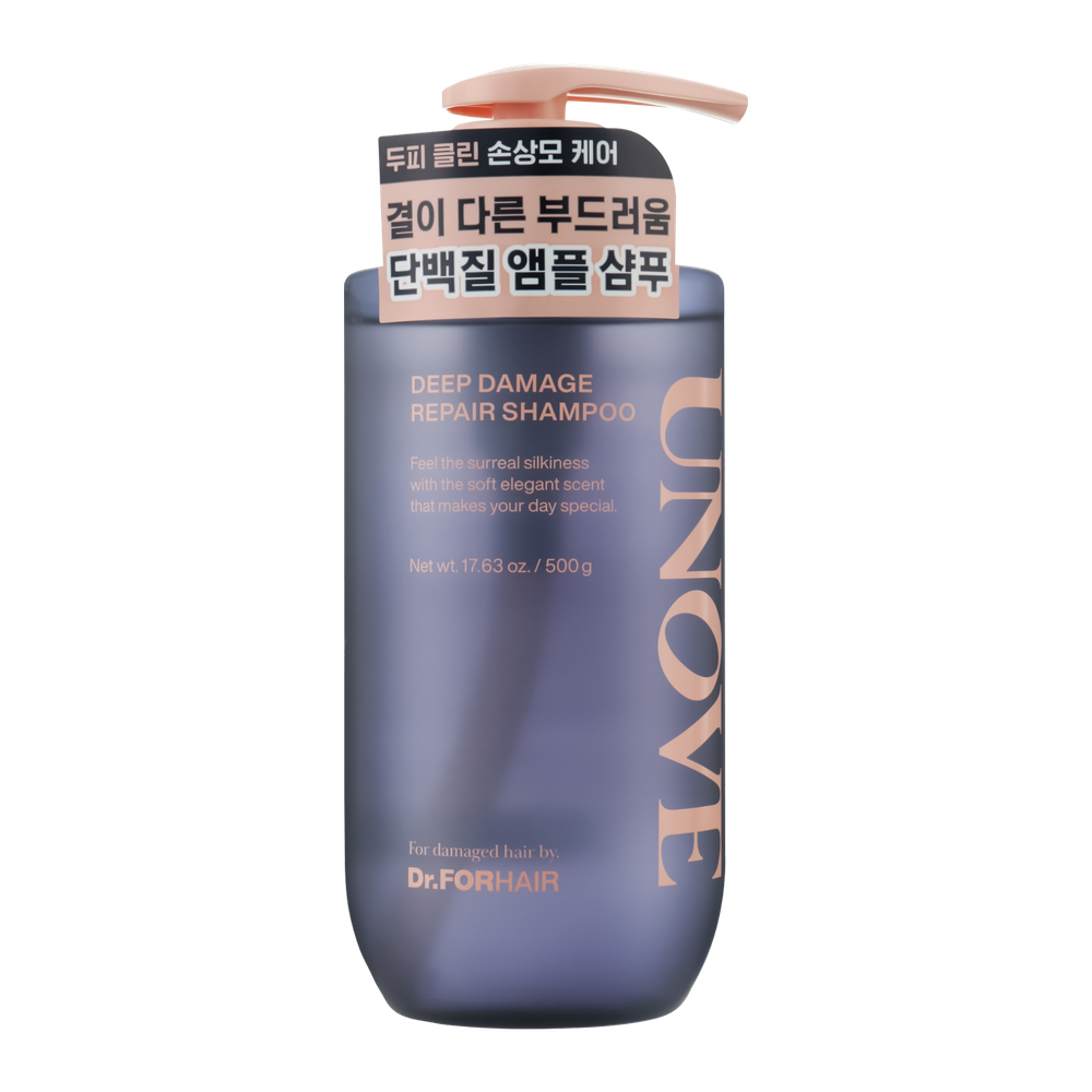 Dr.FORHAIR UNOVE deep damage repair shampoo 500ml.