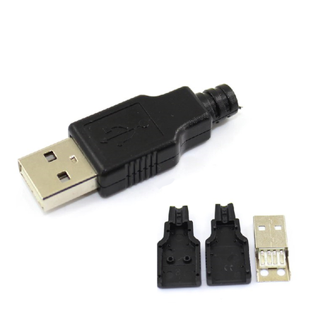 Штекер USB под пайку "папа"