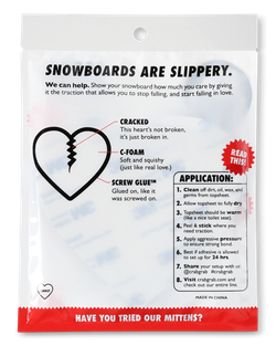 Стомпэд для сноуборда CRABGRAB MEGA HEART RED