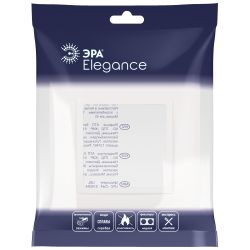 Рамка для розеток и выключателей ЭРА Elegance 14-5011-01 Classic, на 1 пост, белый