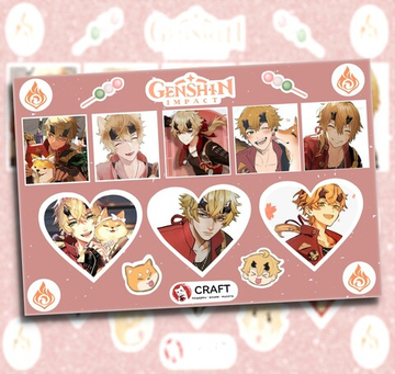 Стикерлист "Геншин Импакт - Сердечки" - Тома