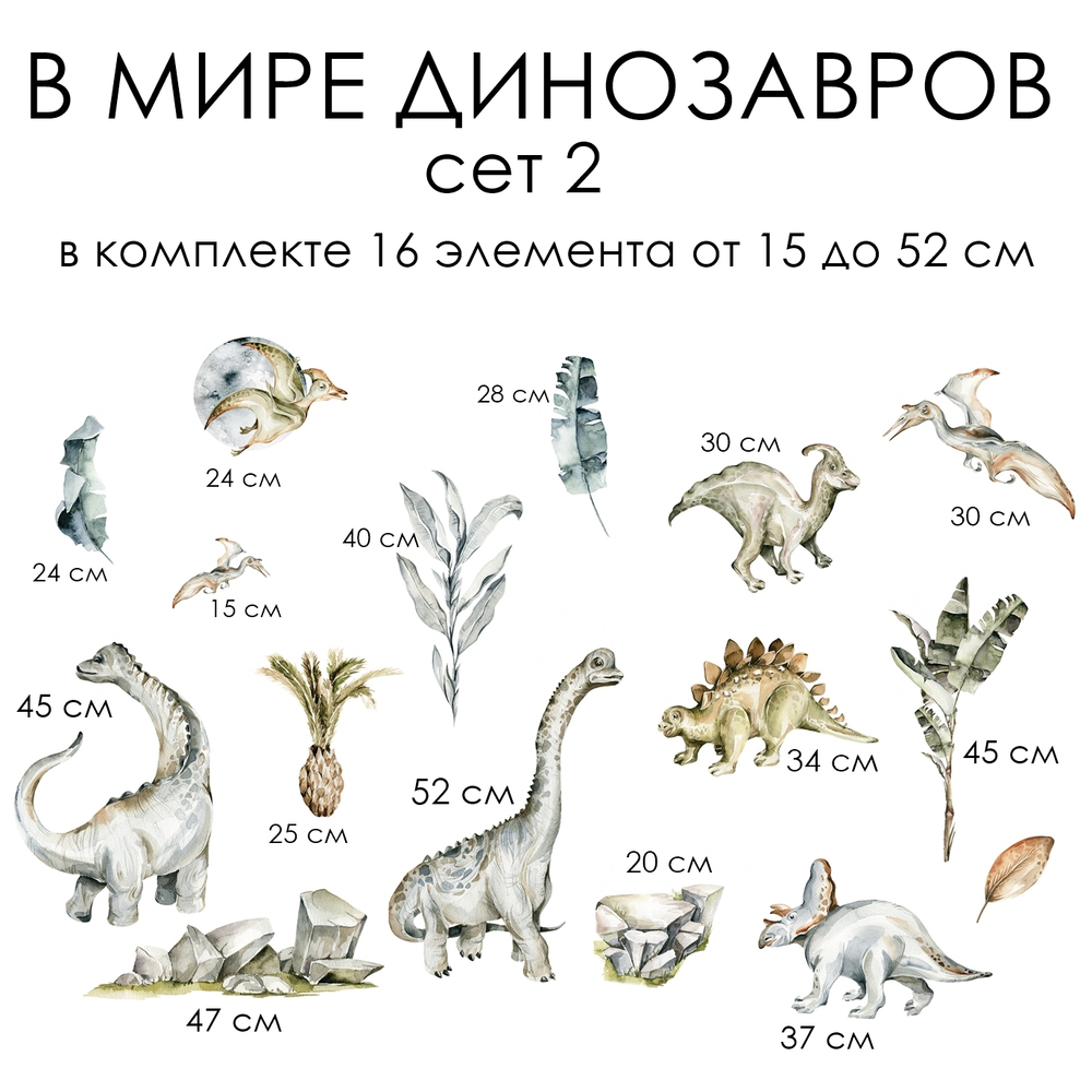 Стикеры В МИРЕ ДИНОЗАВРОВ сет 2