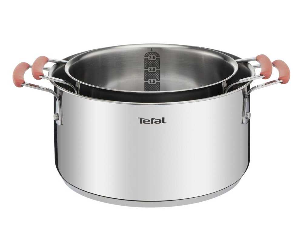 Набор посуды Tefal Opti'Space 4 предмета 2,1/3л 18/20см G720S474