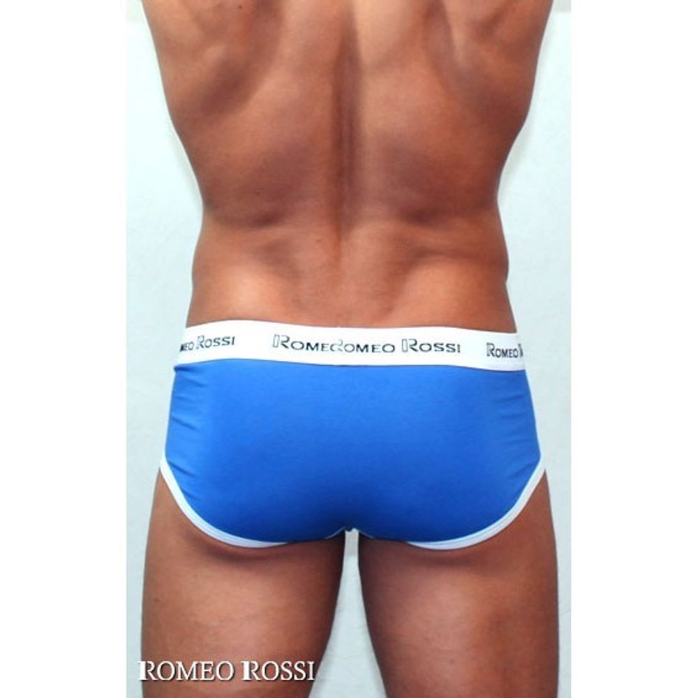 Мужские трусы брифы голубые Romeo Rossi RR366 Brief
