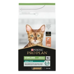 Pro plan cat adult sterilised сухой корм для стерилизованных кошек с лососем - 1,5 кг