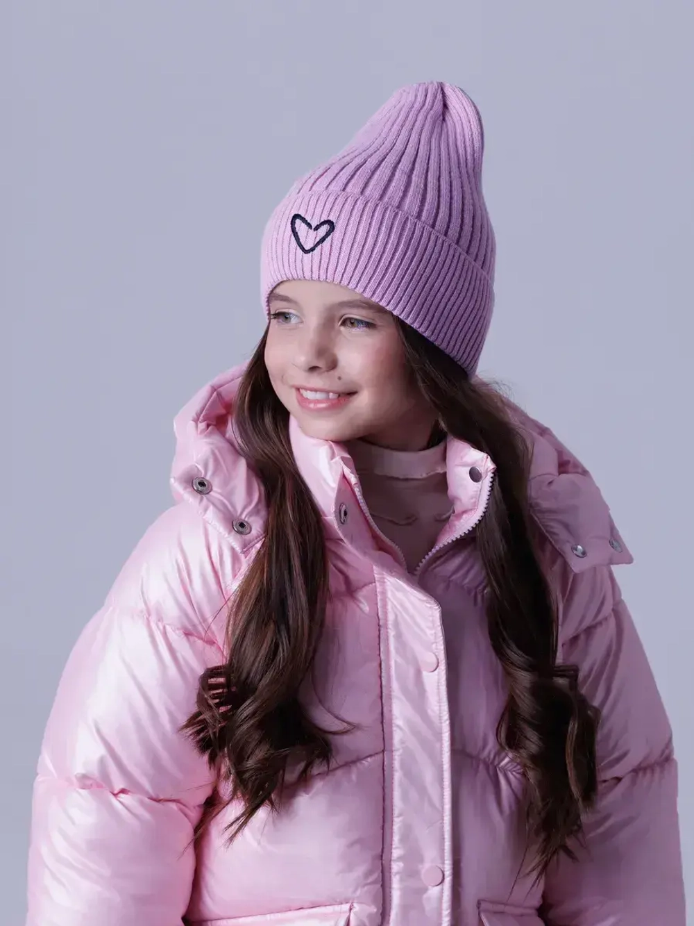 Шапка для девочки осенняя вязаная