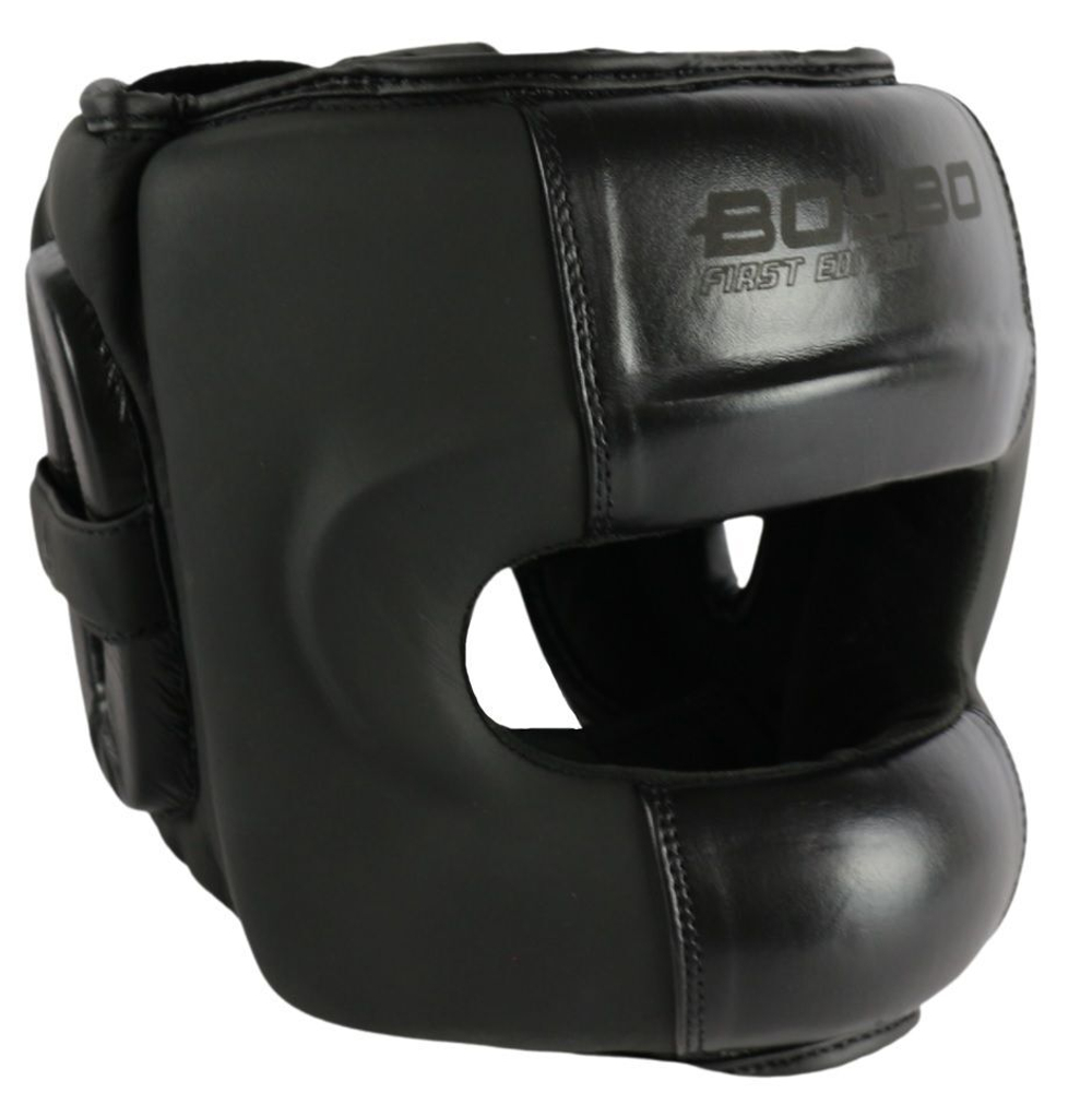 Шлем боксерский с бампером для взрослых Boybo First Edition, черный.
