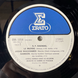 Винтажная виниловая пластинка LP Сборник Классической Музыки, G.F. Haendel Гендель, W.A. Mozart Моцарт , J.S. Bach Бах, Neuf Choeurs Celebres (Япония 1977)