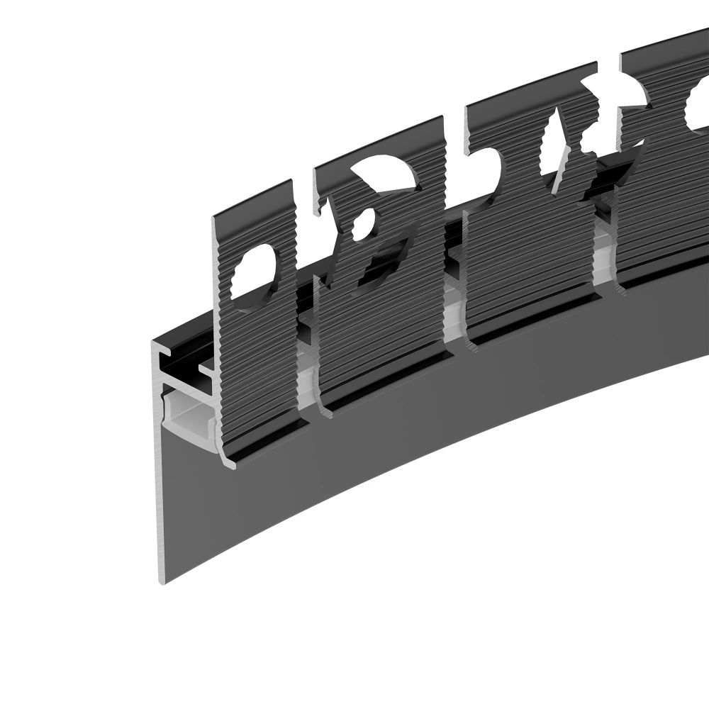Профиль PLINTUS-FANTOM-BENT-H20-SIDE-2000 BLACK (Arlight, Алюминий) 043673(1)