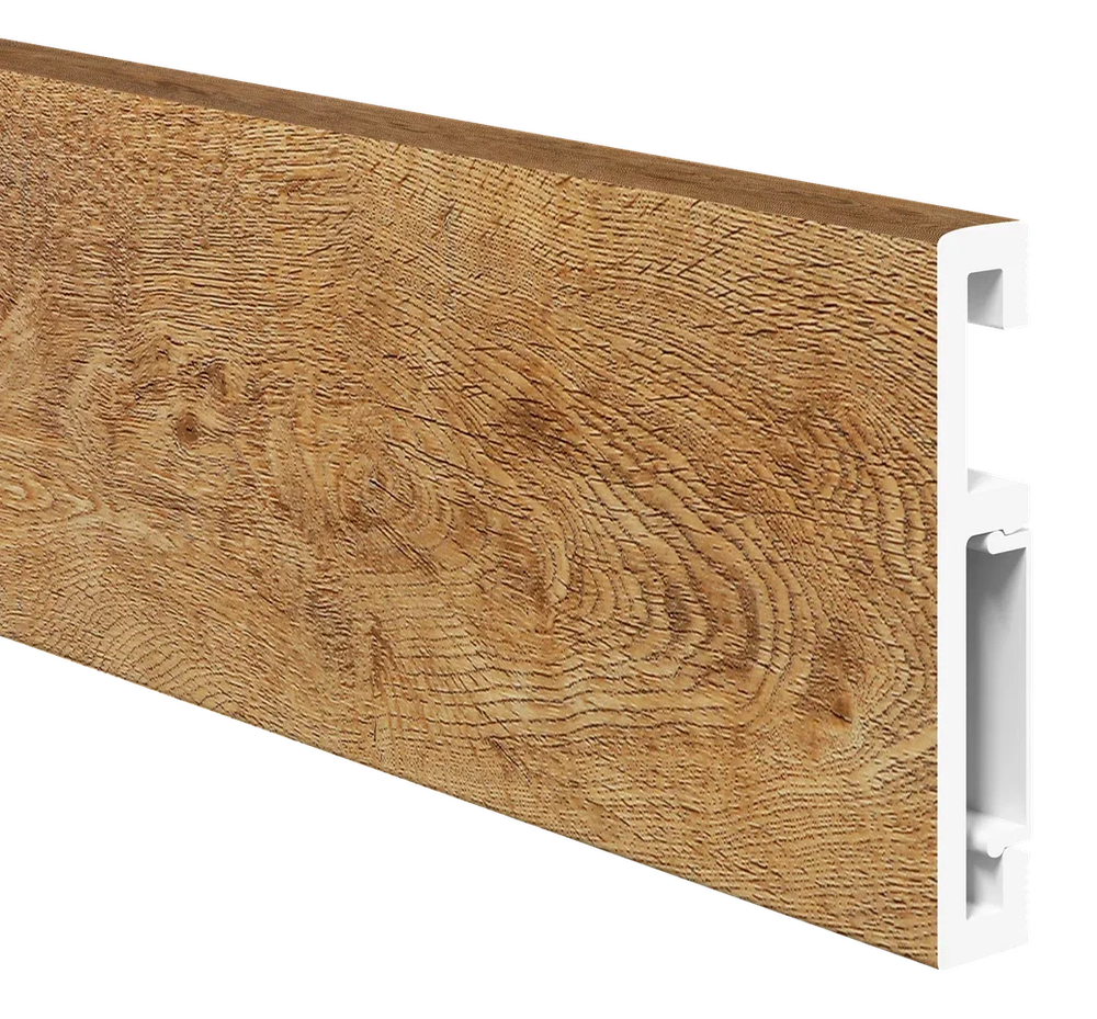 Напольный плинтус ПВХ Foresta Grace Дуб Робуста FG 005 2000х70х13 мм