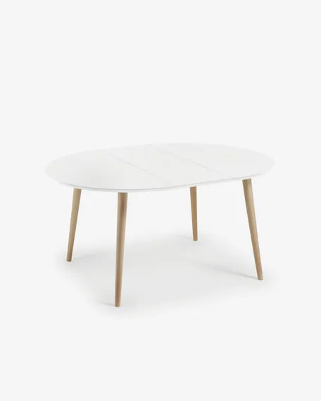 Стол Oakland раздвижной, Ø120-200х120 см, белый