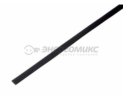 Rexant Термоусадочные трубки 20 - 5006 5.0 2.5 мм 1м термоусадка черная уп. 50 шт