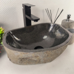 Раковина из речного камня RS-65448 41*29*15 0855