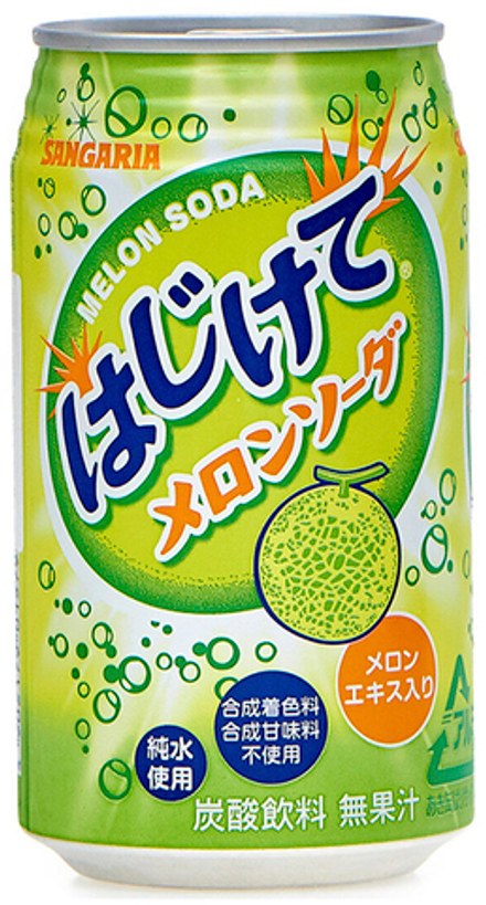 Газированный Напиток Sangaria Melon Soda "Дыня" 0.35л - 24шт