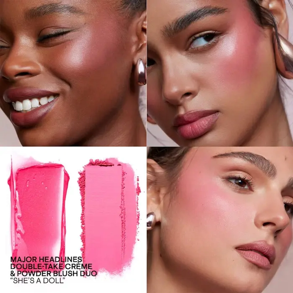 Patrick Ta Major Headlines Double-Take Crème & Powder Blush Duo - She's a Doll