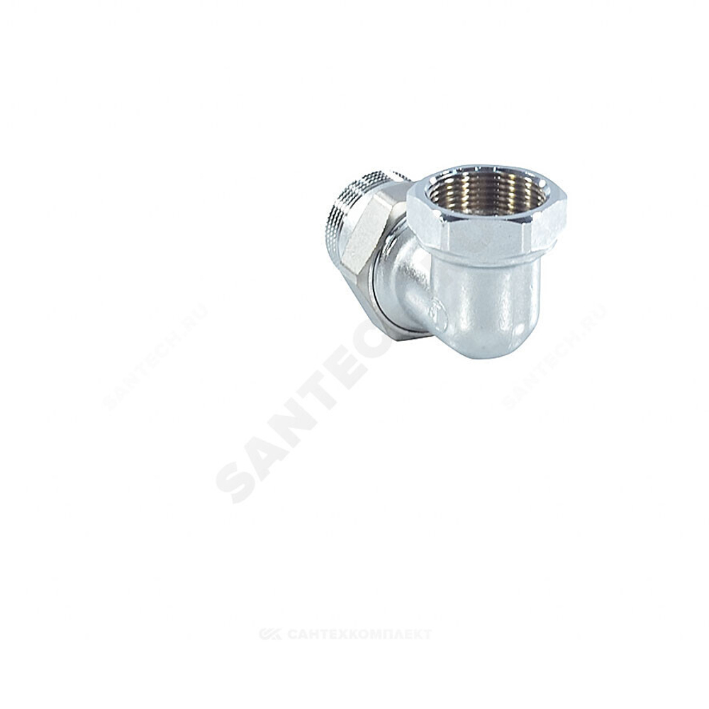 Соединитель латунь хром американка Ду 32 (1 1/4") угловой ВР/НР R19 Giacomini R19X006
