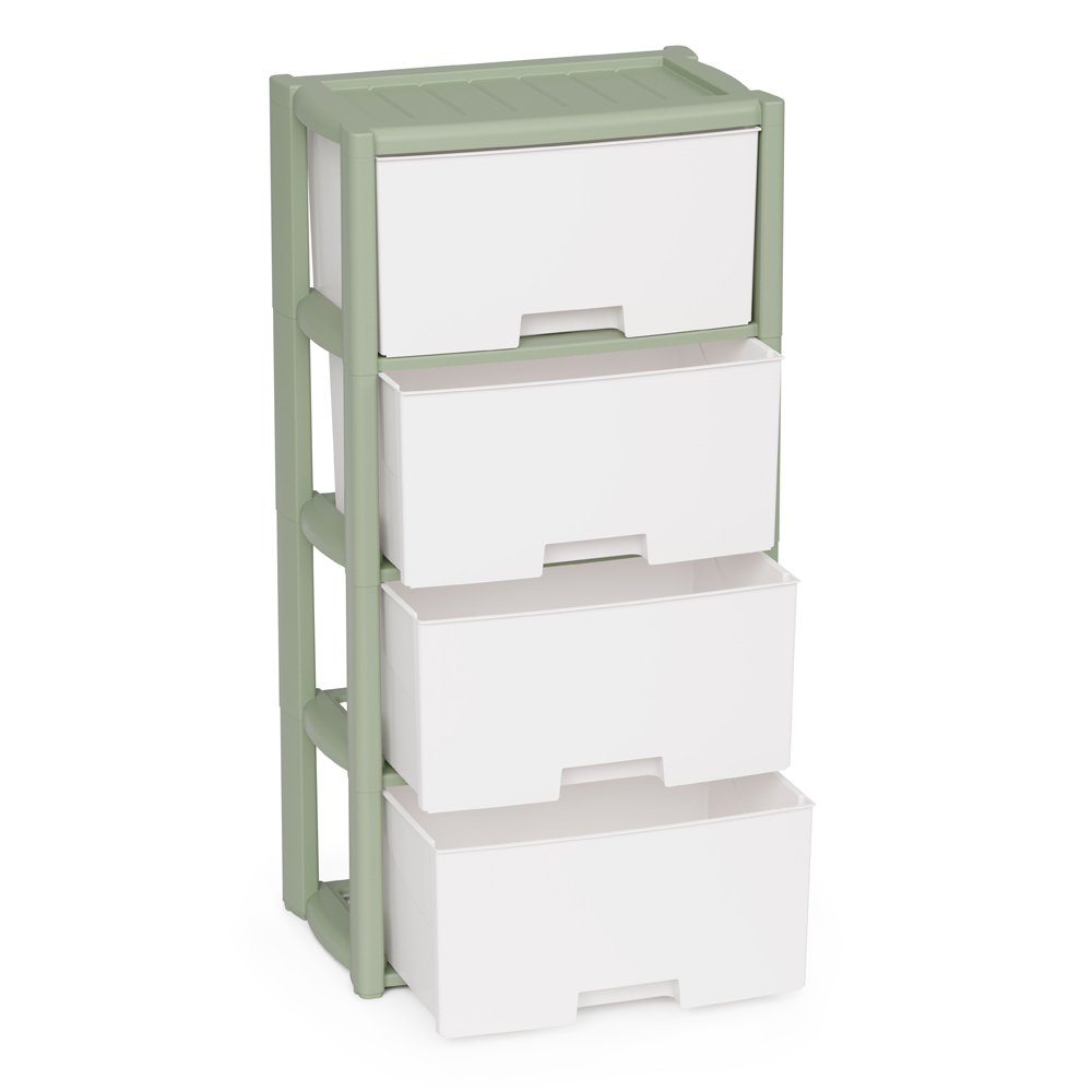 Комод 4-х секционный "Колорит" (зеленый)