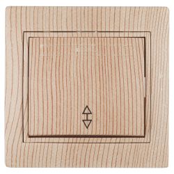 Переключатель Intro Plano 1-103-11 одноклавишный 10А-250В, IP20, СУ, сосна | Intro Plano