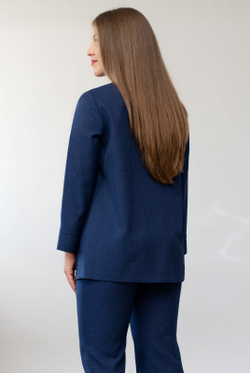 Жакет женский 3619зпа, темно-синий #38ТС043619зпа