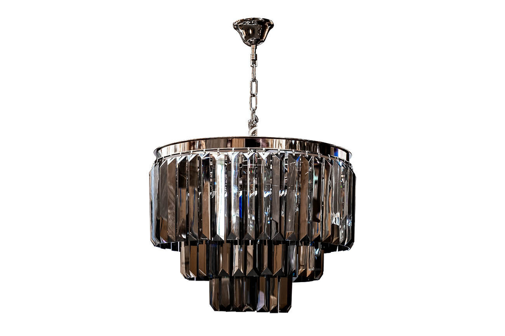 Люстра Garda Decor подвесная из дымчатого стекла 15-D6901-9NI