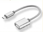 OTG адаптер USB/Micro-USB KY-168 10см черный