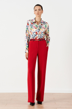 31124 Брюки женские (малиновый)