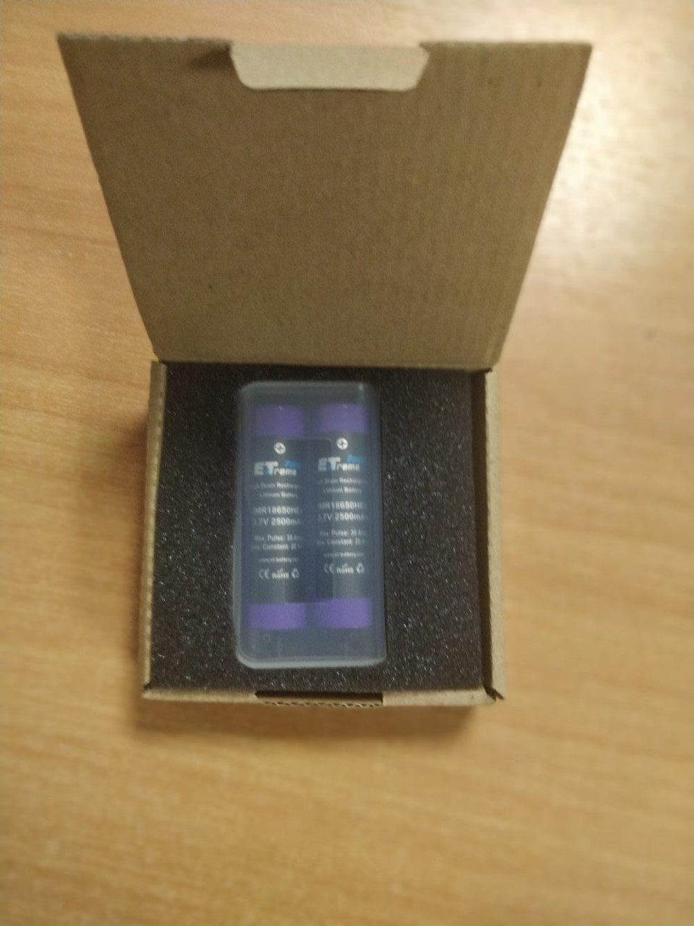 Аккумулятор ET IMR18650HE4 Violet PK2