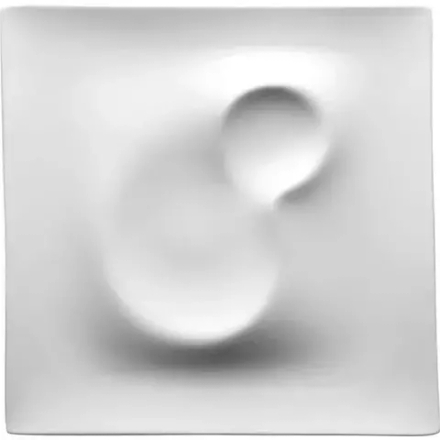 Блюдо сервировочное «Крушиал Дэт» фарфор ,H=3,L=28,B=28см белый