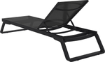 Шезлонг-лежак металлический Siesta Contract Tropic, черный