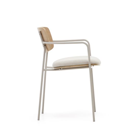 Maureen Штабелируемый стул из дубового шпона с бежевыми ножками La Forma Испания 