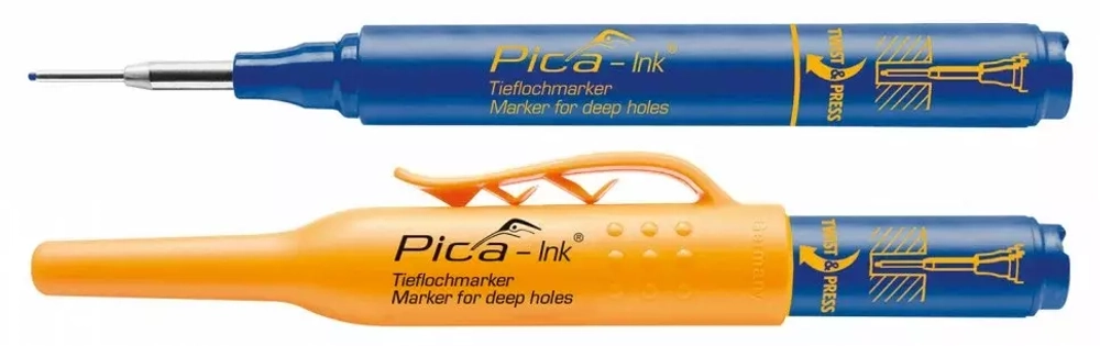 PICA-MARKER 150/41 Строительный маркер для глубоких отверстий Pica - Ink (Синий/Черный/Красный)