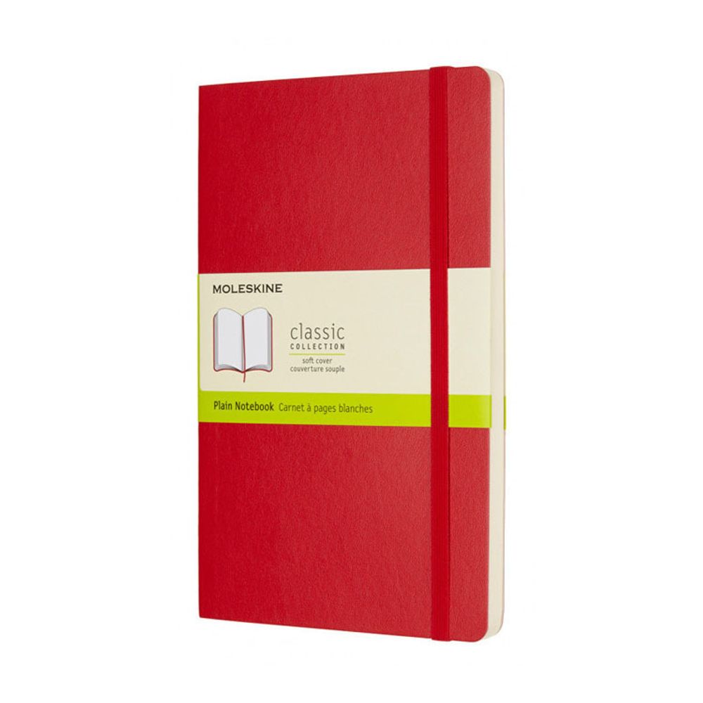 Блокнот Moleskine Classic Soft Large красный (QP618F2)