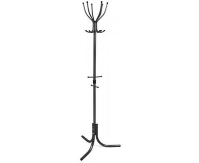 Вешалка гардеробная напольная для одежды 6 крючков NIKA КОМФОРТ 6 ВК6 цвет черный ВК6/Ч