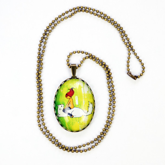 Кулон  "Наездница"